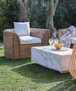 SILLON RATAN 100X78X68 CON COJINES ALGOD N NATURAL MB-210562 Ref 13343