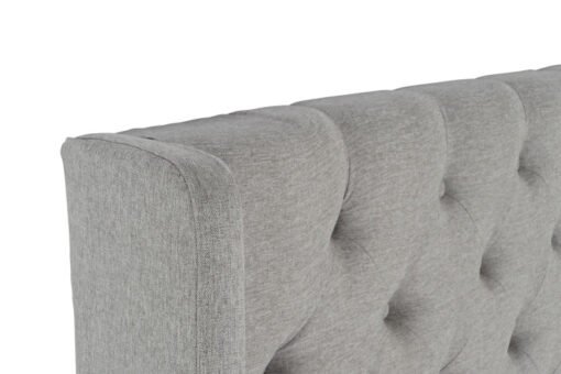 CABECERO CAMA POLIESTER MDF 194X20X170 GRIS MB-210581 Disponible ref13278 - Imagen 3