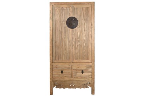 ARMARIO ABETO 88X52X180 55,00 TALLADO NATURAL MB-210641 Disponible ref13255