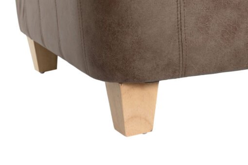 SOFA POLIESTER MADERA 216X78X70 3 PLAZAS MARRON MB-211002 Ref 13387 - Imagen 7