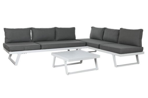 SOFA SET 3 METAL POLIESTER 198X68X65 GRIS MB-211137 Disponible ref13434 - Imagen 2