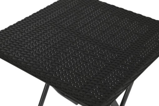 MESA SET 3 RATAN SINTETICO ACERO 58X58X71,5 NEGRO MB-211141 Disponible ref13432 - Imagen 6