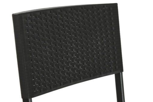 MESA SET 3 RATAN SINTETICO ACERO 58X58X71,5 NEGRO MB-211141 Disponible ref13432 - Imagen 4