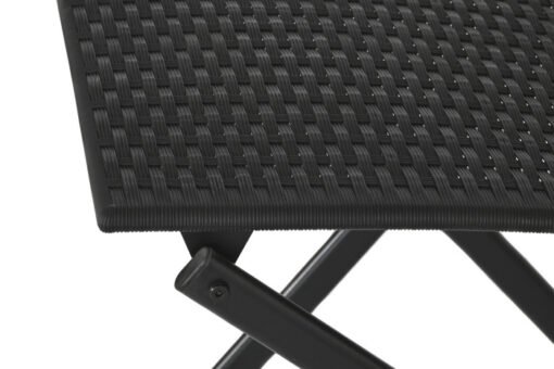 MESA SET 3 RATAN SINTETICO ACERO 58X58X71,5 NEGRO MB-211141 Disponible ref13432 - Imagen 3