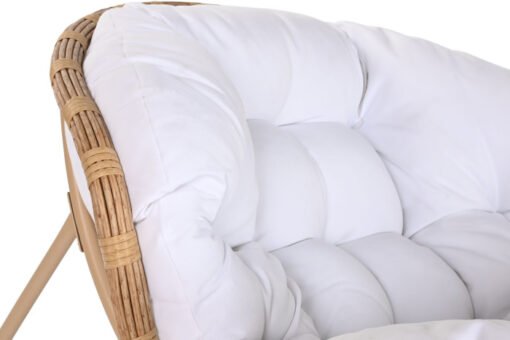 MECEDORA ACERO RATAN SINTETICO 108X108X80 BLANCO MB-211147 Disponible Ref 13430 - Imagen 4