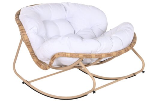MECEDORA ACERO RATAN SINTETICO 108X108X80 BLANCO MB-211147 Disponible Ref 13430 - Imagen 2