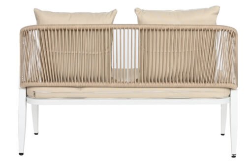 SOFA SET 4 ACERO POLIESTER 123X66X72 BLANCO MB-211159 Disponible Ref 13428 - Imagen 4