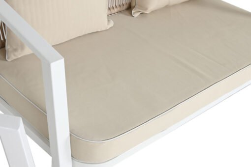 SOFA SET 4 ACERO POLIESTER 123X66X72 BLANCO MB-211159 Disponible Ref 13428 - Imagen 5