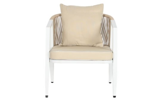 SOFA SET 4 ACERO POLIESTER 123X66X72 BLANCO MB-211159 Disponible Ref 13428 - Imagen 7