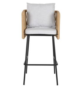 TABURETE ACERO POLIESTER 59X58X100 GRIS MB-211162 Disponible Ref 13458