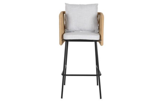 TABURETE ACERO POLIESTER 59X58X100 GRIS MB-211162 Disponible Ref 13458