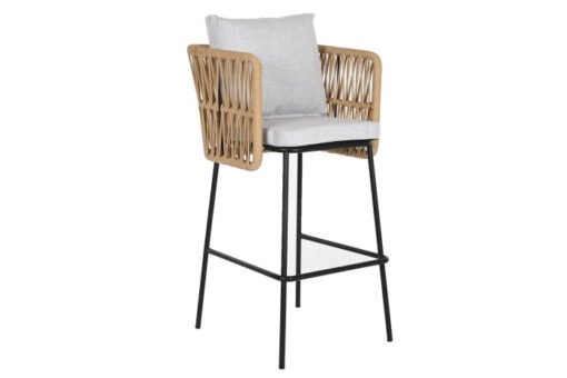 TABURETE ACERO POLIESTER 59X58X100 GRIS MB-211162 Disponible Ref 13458 - Imagen 2