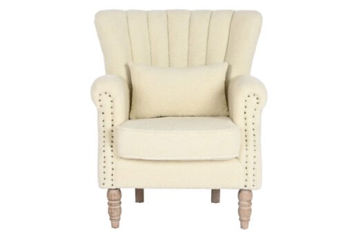 SILLON RUBBERWOOD POLIESTER 73X65X87 BORREGUITO MB-211199. Ref 13342
