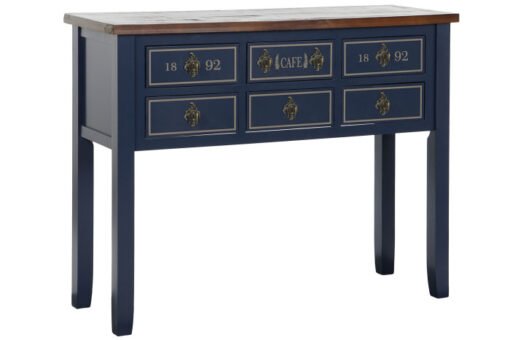 CONSOLA PAULOWNIA 103X35X80 10CAJ, AZUL MARINO MB-211346 Disponible ref013085