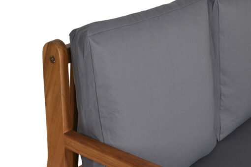 SOFA SET 4 ACACIA POLIESTER 120X72X75 MARRON MB-211604 Disponible Ref 13425 - Imagen 6