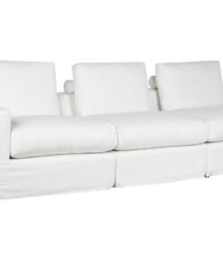 SOFA POLIESTER PLUMA 286X95,5X57 BLANCO MB-211721 Disponible ref13384