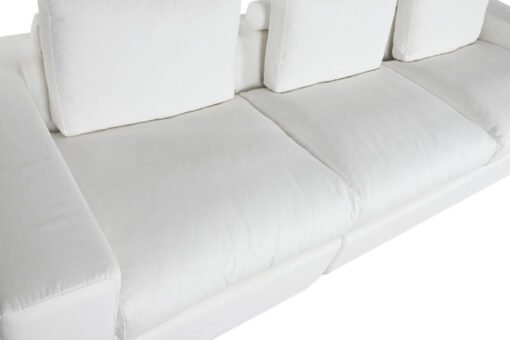 SOFA POLIESTER PLUMA 286X95,5X57 BLANCO MB-211721 Disponible ref13384 - Imagen 2