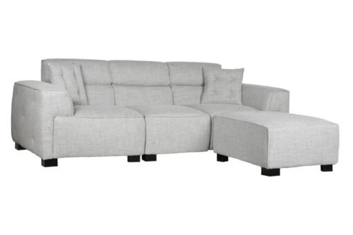 SOFA POLIESTER 231X170X82 MODULAR GRIS MB-211722 Disponible ref13381