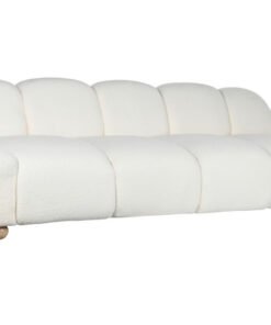 SOFA POLIESTER MADERA 284X103X83 BLANCO MB-211723 Disponible ref13383