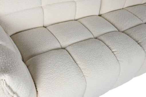 SOFA POLIESTER MADERA 260X108X82 BUCLE BLANCO MB-211724 Disponible ref13382 - Imagen 5