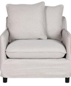 SILLON POLIESTER 85X85X74 BEIGE MB-211734 Disponible Ref 13341
