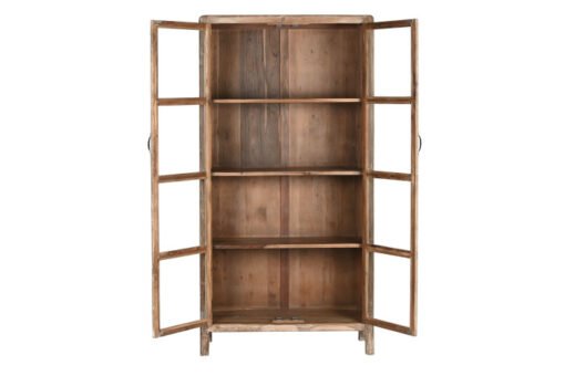 ARMARIO TECA RECICLADA CRISTAL 90X38X180 60,15 MB-211735 Disponible ref13253 - Imagen 4
