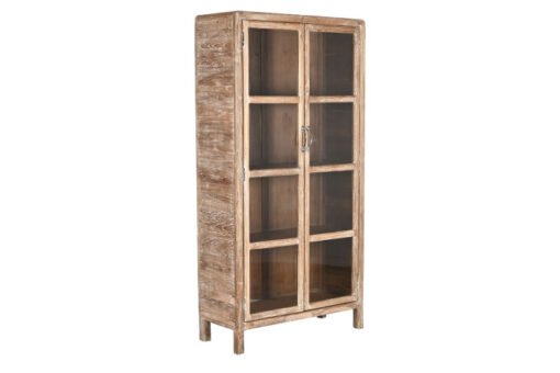 ARMARIO TECA RECICLADA CRISTAL 90X38X180 60,15 MB-211735 Disponible ref13253