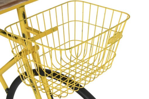 CONSOLA METAL MADERA 160X40X88 BICICLETA AMARILLO MB-211833 Disponible Ref13084 - Imagen 2