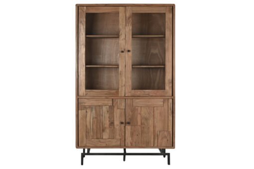 VITRINA ACACIA CRISTAL 118X45X194 NATURAL MB-212383 Disponible ref13252 - Imagen 6