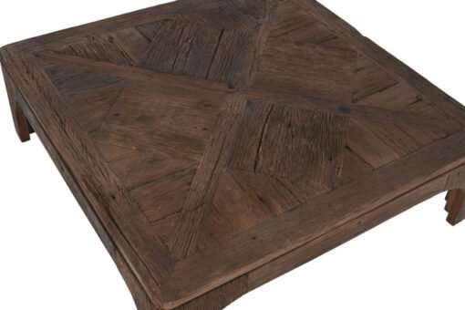 MESA CENTRO MADERA RECICLADA 100X100X32 MARRON MB-212645 Disponible ref13161 - Imagen 3