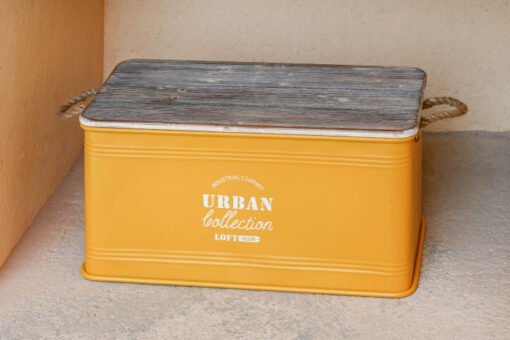 BAUL SET 3 METAL ABETO 68X36X33 TRICOLOR AMARILLO MB-212980 ref13012 - Imagen 3
