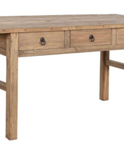MESA OLMO MACIZO 169X75X85 3 CAJONES NATURAL MB-213713 Disponible ref13198