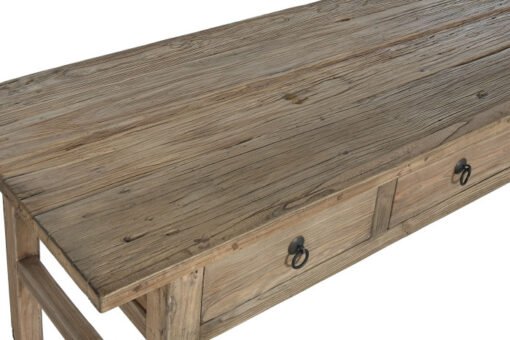 MESA OLMO MACIZO 169X75X85 3 CAJONES NATURAL MB-213713 Disponible ref13198 - Imagen 4