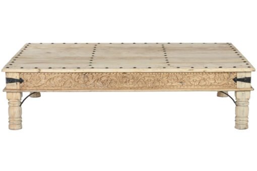MESA CENTRO MADERA TALLADA 180X120X45 NATURAL MB-213748 Disponible ref13196 - Imagen 5