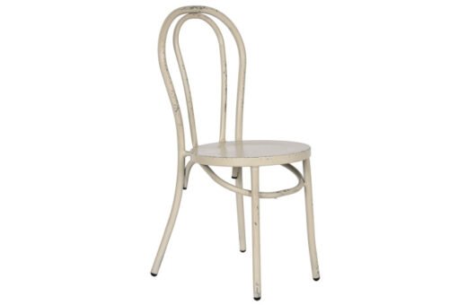 SILLA ALUMINIO 47X50X90 EXTERIOR BLANCO ROZADO MB-213798 Disponible ref13419