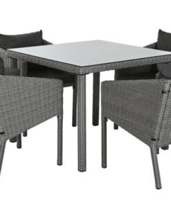 MESA SET 5 RATAN SINTETICO 90X90X72 CON COJINES MB-213804 Disponible ref13418