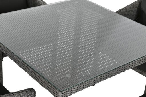 MESA SET 5 RATAN SINTETICO 90X90X72 CON COJINES MB-213804 Disponible ref13418 - Imagen 5
