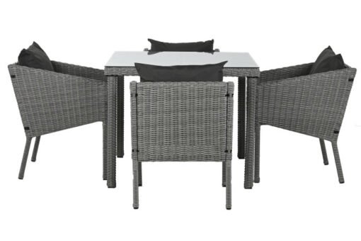 MESA SET 5 RATAN SINTETICO 90X90X72 CON COJINES MB-213804 Disponible ref13418 - Imagen 7