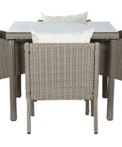 MESA SET 5 RATAN SINTETICO 90X90X72 CON COJINES MB-213806 ref13417