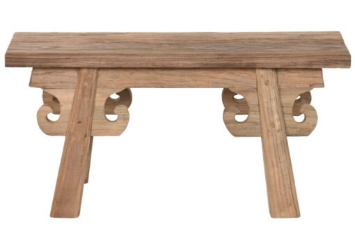 TABURETE TECA RECICLADA 65X17X32 TALLADA MB-213877 Disponible ref13108 - Imagen 2