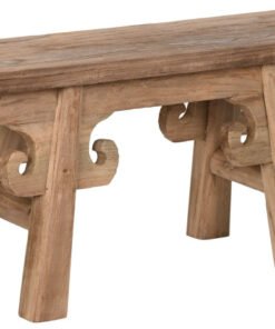 TABURETE TECA RECICLADA 65X17X32 TALLADA MB-213877 Disponible ref13108