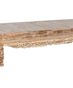 MESA CENTRO TECA RECICLADA 200X70X45 DECAPE BLANCO MB-213878 Disponible ref13160