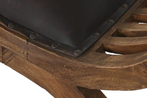 DESCALZADORA CAOBILLA PIEL 130X36,5X55,5 MB-213882 Disponible ref13292 - Imagen 3