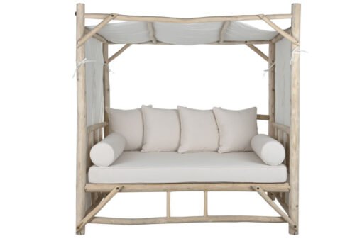 CAMA CHILL OUT TECA POLIESTER 180X138X190 NATURAL MB-214714 Disponible ref13378
