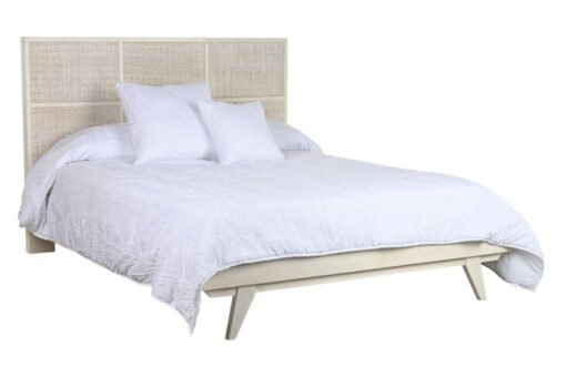 CAMA MANGO RATAN 167X212X120 29,33 BLANCO ROTO MB-215075 Disponible ref13275