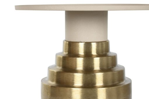 MESITA AUXILIAR METAL 46X46X52 CREMA MB-215186 Disponible ref13106 - Imagen 3