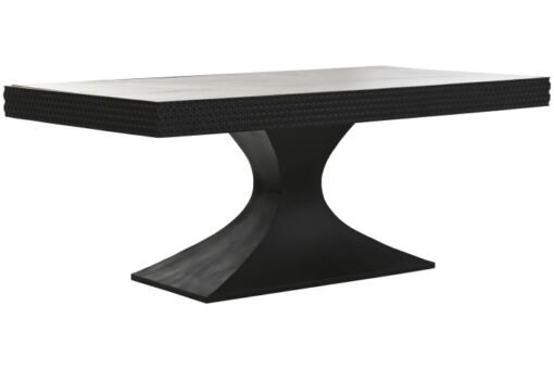 MESA COMEDOR MADERA MARMOL 200X100X76 TRAVERTINO MB-215229 Disponible ref13191