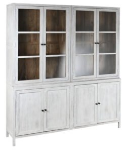 VITRINA MANGO CRISTAL 200X45X230 150,00 BLANCO MB-215242 Disponible ref13245
