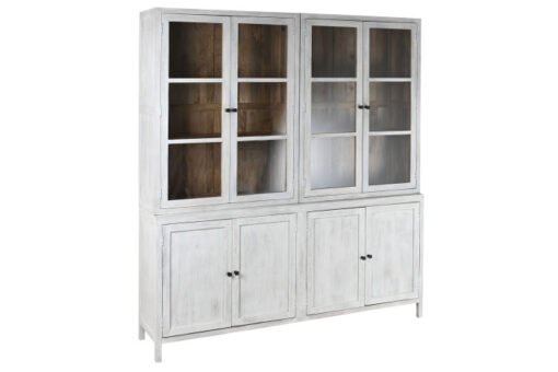 VITRINA MANGO CRISTAL 200X45X230 150,00 BLANCO MB-215242 Disponible ref13245
