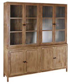VITRINA MANGO CRISTAL 200X45X230 187,58 NATURAL MB-215244 Disponible ref13246